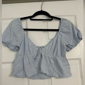 Aritizia top in baby blue. Size small, wore a handful of times.